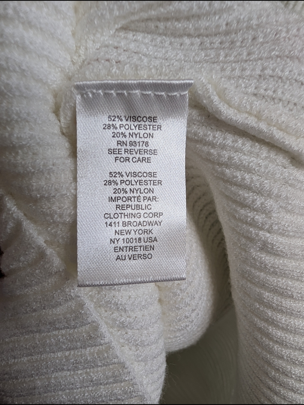 NWT Tahari White Green Stripe Polo Collar Sweater Size XL - Picture 5 of 8